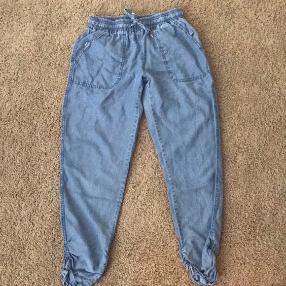 Denim Linen Pants - Picture 1 of 2
